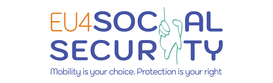 Logo of the EU4SocialSecurity campaign with the tagline “Mobility is your choice. Protection is your right.”